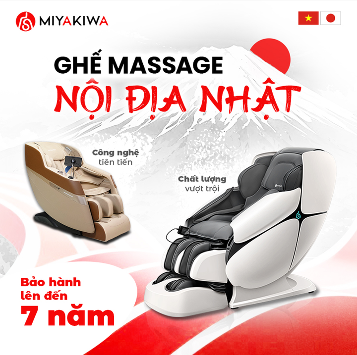 Thương hiệu ghế massage Miyakiwa: Nhập khẩu nguyên chiếc từ Nhật Bản - 2