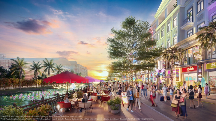 Nhà phố thương mại Broadway hưởng lợi nhờ dòng khách khổng lồ từ VinWonders.