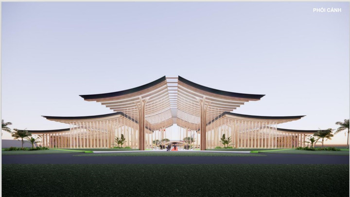 Phối cảnh nhà ga Sân bay Gia Bình.