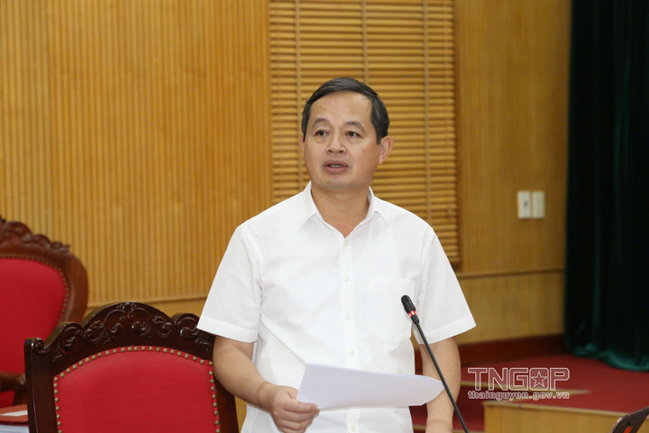 Ông Phạm Hoàng Sơn, Phó Bí thư Thường trực Tỉnh ủy, Chủ tịch HĐND tỉnh điều hành các nội dung tại hội nghị .