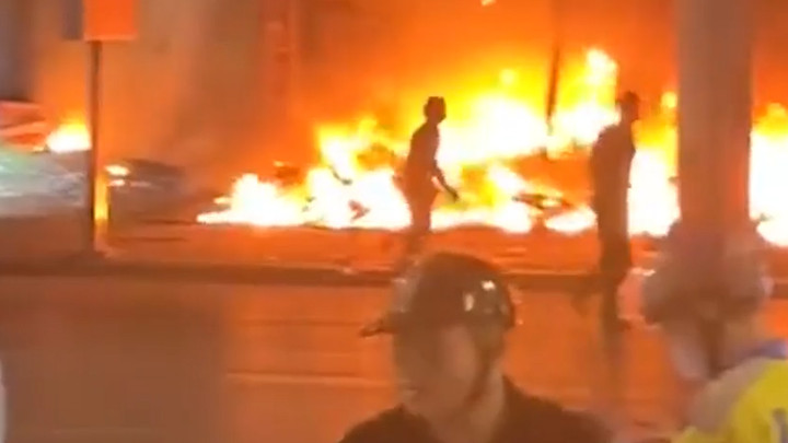 Hiện trường vụ cháy.