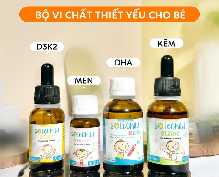 Bộ vi chất chuẩn Âu giúp chăm sóc sức khỏe cho trẻ.