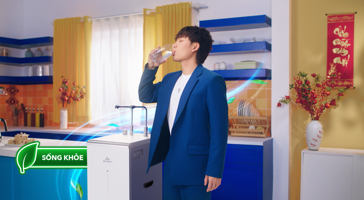 Máy lọc nước Hòa Phát Hydrogen ion kiềm HyperS với 4 chế độ nước.