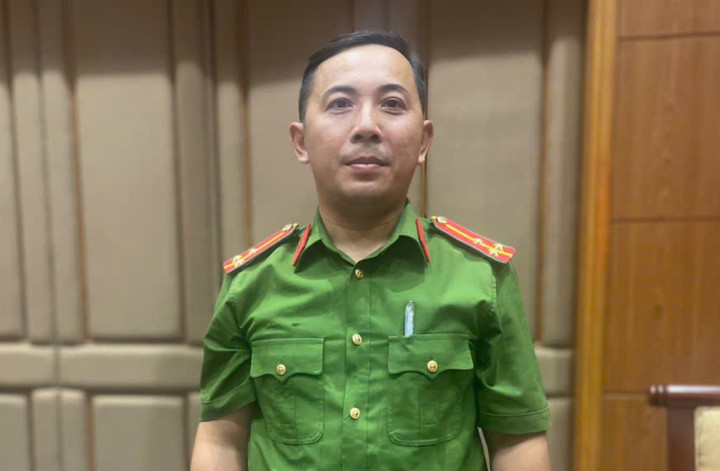 Thượng uý Thành kể lại quá trình phát hiện đám cháy và cứu người.