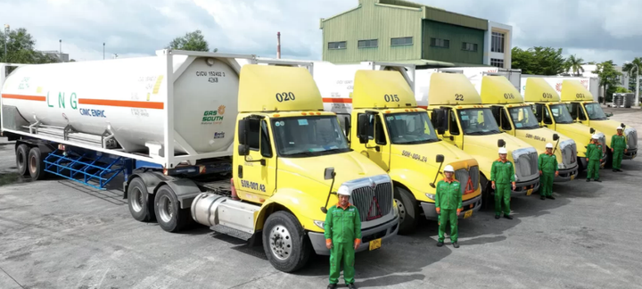 Xe bồn vận chuyển LNG của Gas South.