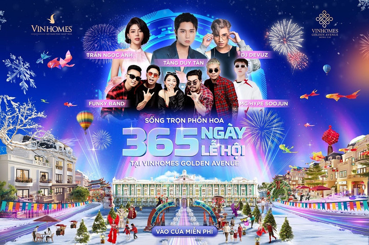Chuỗi sự kiện sôi động dịp cuối năm tại Vinhomes Golden Avenue vừa mang lại đặc quyền tận hưởng cho cư dân, vừa thu hút dòng khách đông đảo cho các khu phố thương mại.
