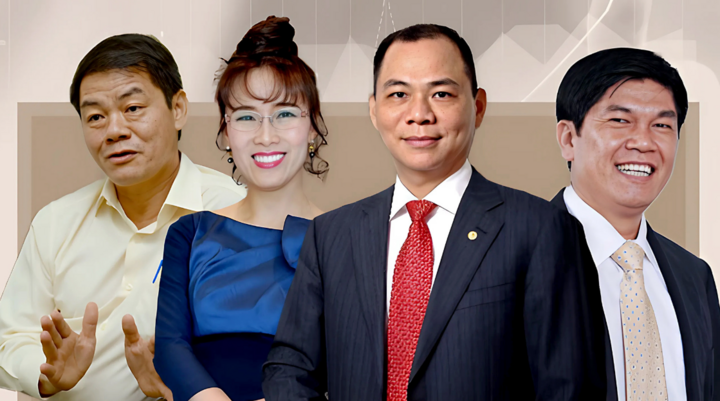 Các tỷ phú giàu nhất Việt Nam. (Ảnh: DK)
