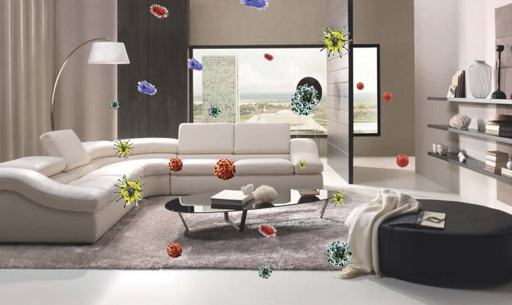 Không khí trong nhà tiềm ẩn nhiều tác nhân gây ô nhiễm.