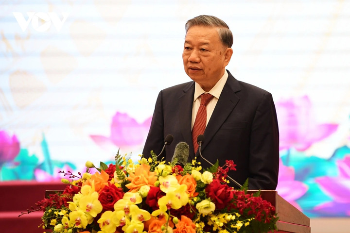 Tổng Bí thư Tô Lâm phát biểu tại hội nghị.