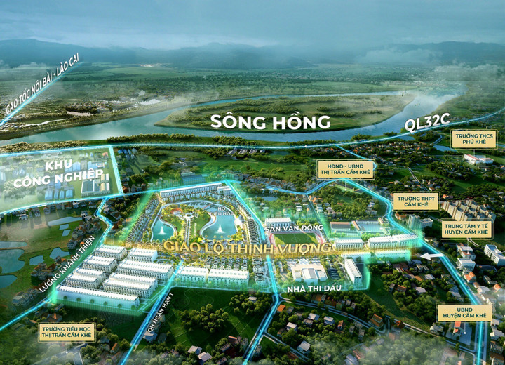 Cẩm Khê Central Park - Khu đô thị kiểu mẫu đầu tiên tại Cẩm Khê - Phú Thọ.