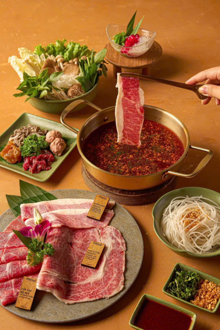 Set lẩu một người tại Chilicious với trải nghiệm cao cấp cùng bò Wagyu A5 & A4.