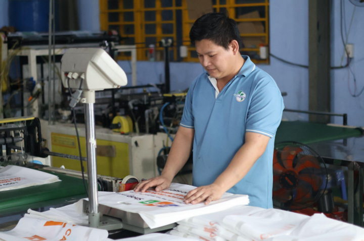 Sản phẩm túi hột xoài PE của FPT do Vinpack sản xuất.