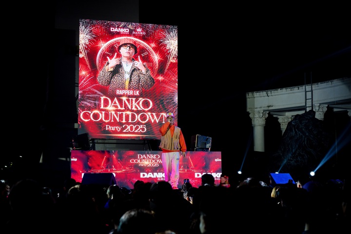 Rapper LK có mặt tại Danko Countdown 2025.