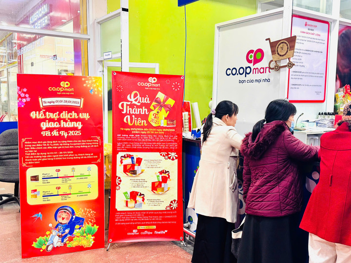 Co.opmart tăng bán kính phục vụ Tết.