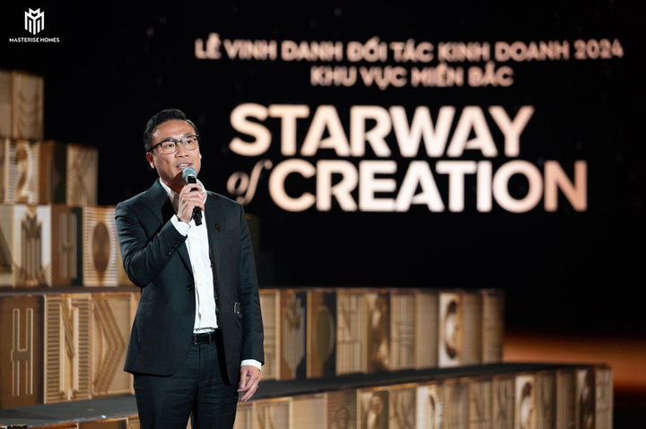 Ông Lê Quốc Hưng - Giám đốc Phát triển Kinh doanh Masterise Homes miền Bắc - chia sẻ tại sự kiện.
