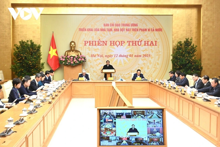 Thủ tướng Phạm Minh Chính chủ trì phiên họp thứ 2 của Ban Chỉ đạo triển khai xóa nhà tạm, nhà dột nát trên phạm vi cả nước.
