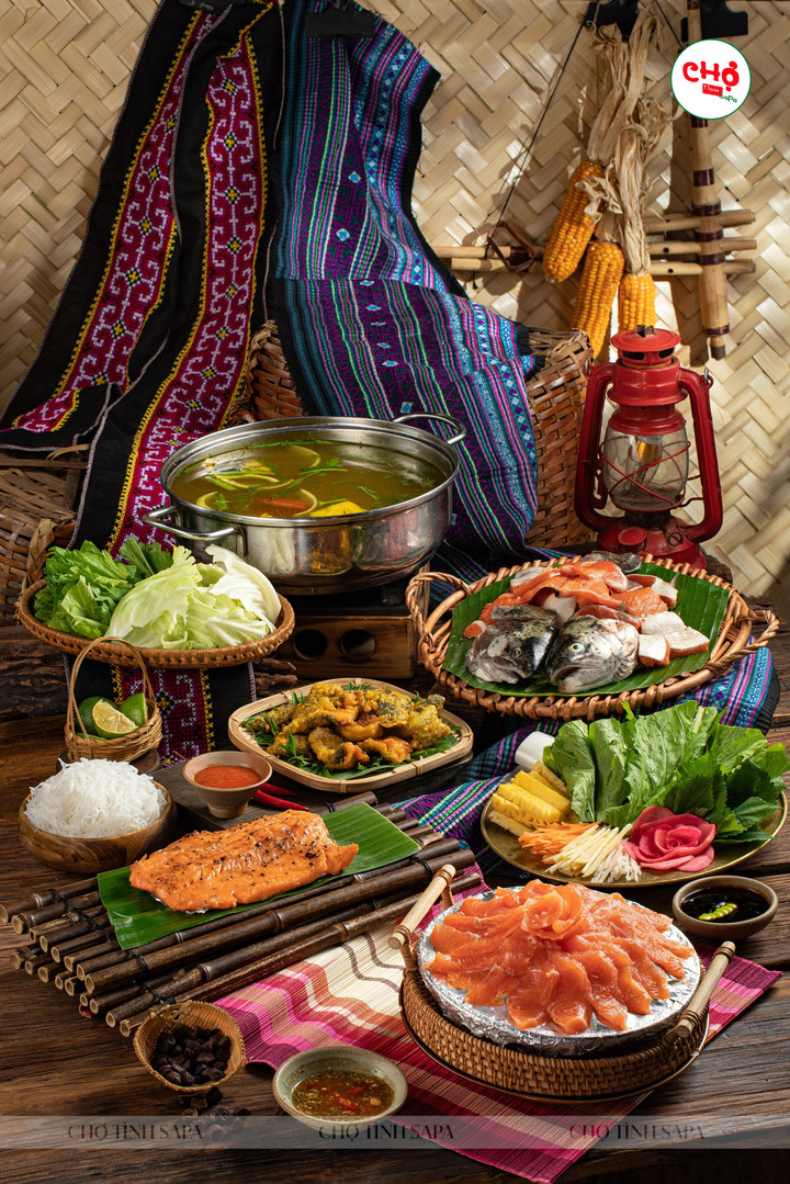 Món Cá hồi Sapa. (Ảnh: Nhà hàng Chợ tình Sapa)