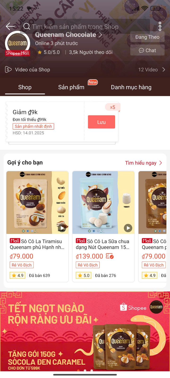 Shopee, TikTok Shop và các nền tảng trực tuyến giúp người tiêu dùng tiếp cận được sản phẩm của Queenam. (Ảnh: Queenam)