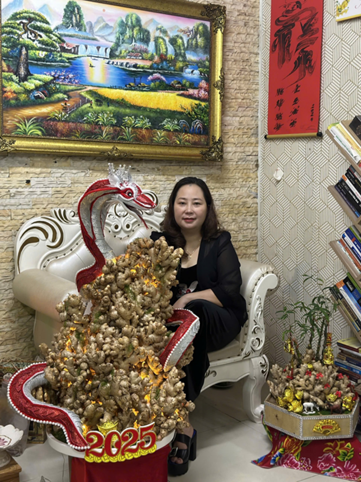 Chị Nguyễn Thị Ánh Dương - người tạo ra sản phẩm cho Sinh Khương Gold.