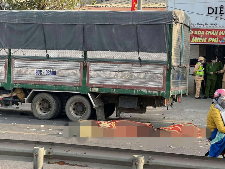 Hiện trường vụ tai nạn.