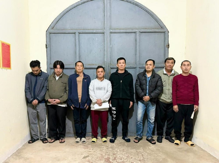 Các đối tượng bị khởi tố.