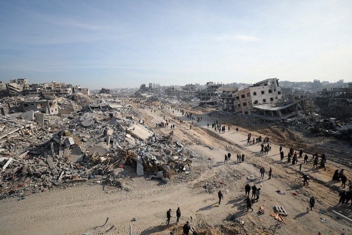 Những người Palestine phải di tản do cuộc chiến đang trên đường trở về nhà.
