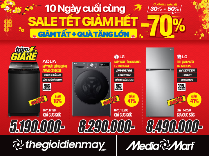 MediaMart giảm sốc 70% toàn bộ mặt hàng trong 10 ngày cuối cùng chào Xuân Ất Tỵ - 3