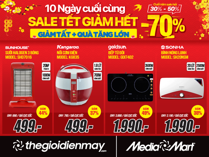 MediaMart giảm sốc 70% toàn bộ mặt hàng trong 10 ngày cuối cùng chào Xuân Ất Tỵ - 4