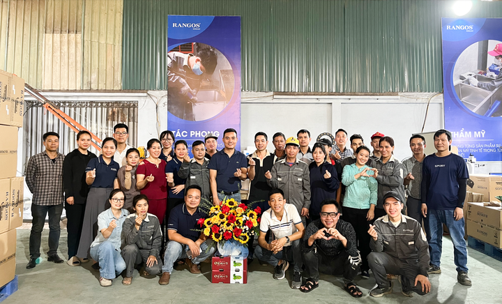CBNV nhà máy sản xuất chậu rửa bát Tập đoàn Rangos.