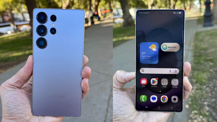 Hệ điều hành OneUI mới được tích hợp sẵn ở Galaxy S25 series. (Nguồn: LanceUlanoff)