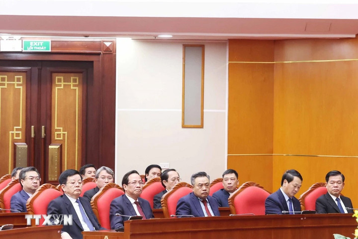 Ảnh: Bế mạc Hội nghị Ban Chấp hành Trung ương Đảng khóa XIII - 7