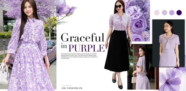 Đầm và set bộ UNI luôn toát ra vẻ đẹp thanh lịch.