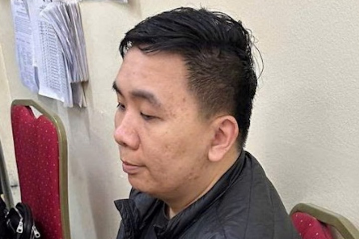 Lê Duy Chiến tại cơ quan công an.