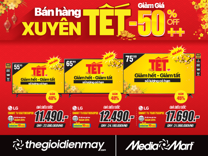 MediaMart khuyến mại xuyên Tết, giảm giá sốc đến 50% hàng nghìn mặt hàng - 2