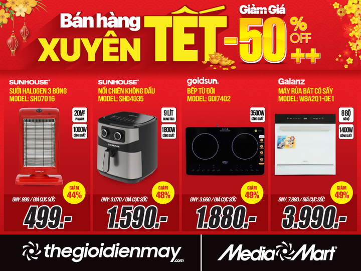 MediaMart khuyến mại xuyên Tết, giảm giá sốc đến 50% hàng nghìn mặt hàng - 4