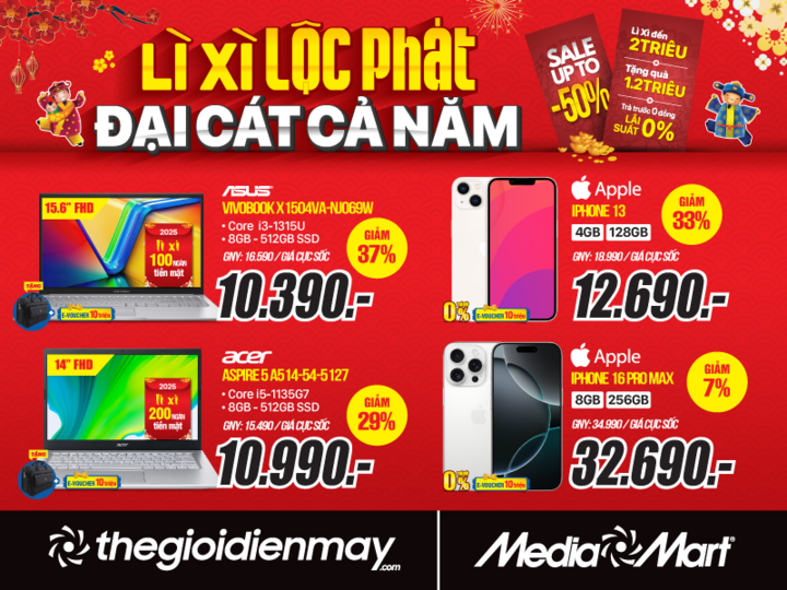 MediaMart Big Lucky Money在年初，極具令人震驚的折扣，最高可達30/1-5的數千個物品中的50％