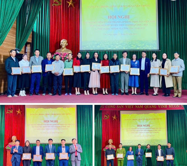 Các tập thể và các nhân có thành tích xuất sắc năm 2024 được nhận bằng khen.