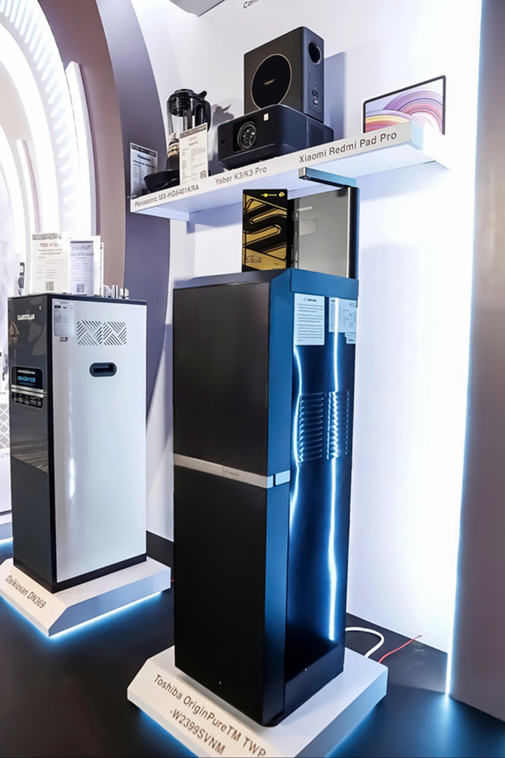 Máy lọc nước Toshiba trưng bày tại gian hàng "Sản phẩm tôi yêu".