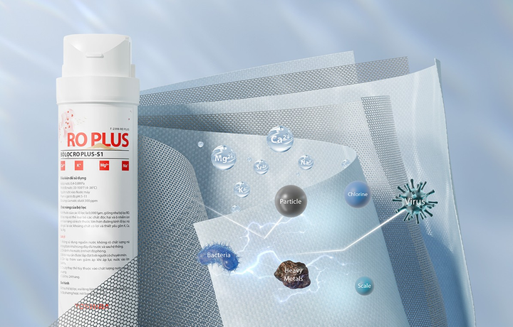 Máy lọc nước Toshiba OriginPure tiên phong công nghệ RO Plus để đem lại nguồn nước khoáng sạch chuẩn tại gia.