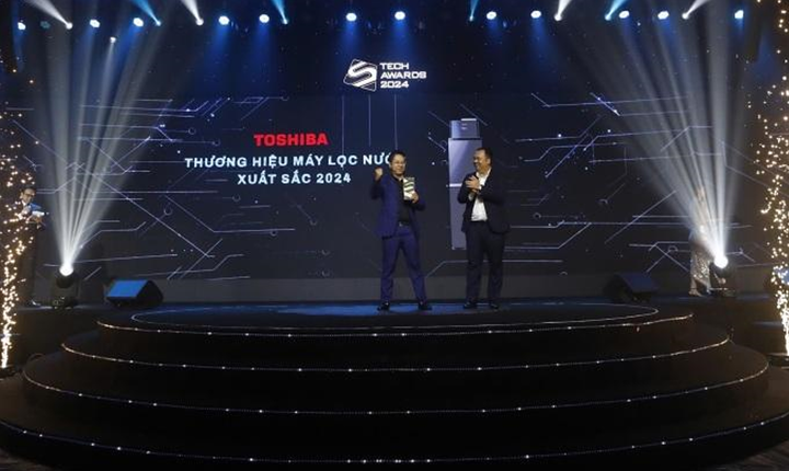 Toshiba nhận giải Thương hiệu máy lọc nước xuất sắc 2024.