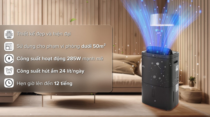 Máy hút ẩm Electrolux EDH12TRBD2.