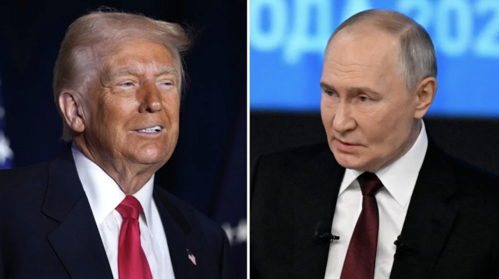 Tổng thống Mỹ Donald Trump và Tổng thống Nga Vladimir Putin. (Ảnh: Getty)