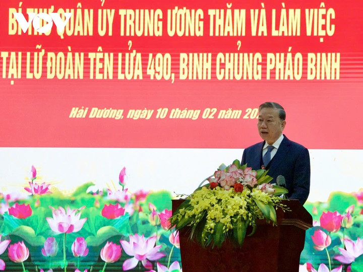 Tổng Bí thư Tô Lâm: Lữ đoàn tên lửa 490 phải tinh, gọn, mạnh, cơ động, linh hoạt - 3