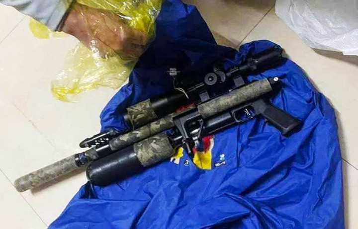 Khẩu súng bị công an thu giữ. (Ảnh: Công an cung cấp)