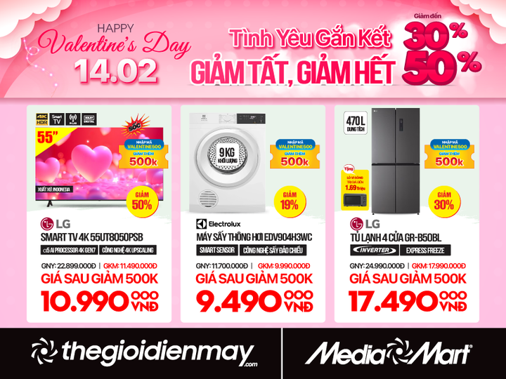 Valentine 14/2: Mediamart sale sập sàn combo quà tặng cho các cặp đôi - 5