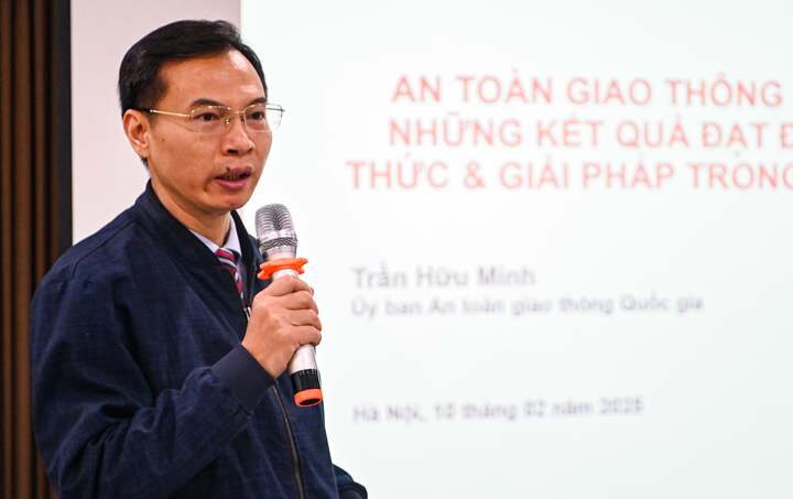 Ông Trần Hữu Minh, Chánh Văn phòng Ủy ban An toàn giao thông quốc gia. (Ảnh: Hồng Quang)