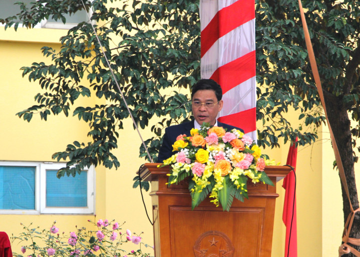 Ông Đặng Văn Triều, Chủ tịch UBND huyện Mỹ Đức chúc các tân binh lên đường mạnh khỏe, giữ vững và phát huy truyền thống của quê hương, tiếp tục học tập, tu dưỡng, rèn luyện, phấn đấu chấp hành nghiêm kỷ luật của quân đội, và các quy định của đơn vị.