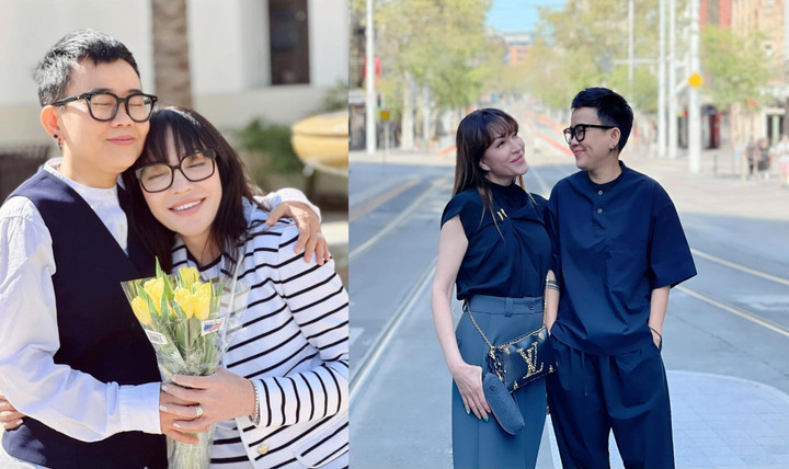 Cặp đôi như "hình với bóng" sau khi kết hôn.