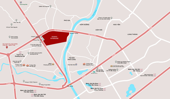 Danko Riverside tọa lạc tại vị trí đắc địa với liên kết vùng linh hoạt.