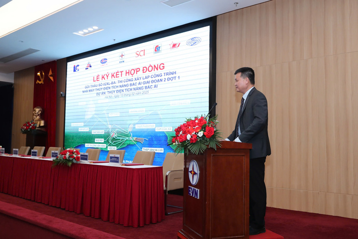 EVN ký hợp đồng gói thầu Nhà máy thủy điện Tích năng Bắc Ái - 3